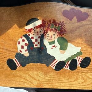 Vintage Raggedy Ann Wooden Art